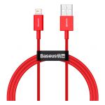 Кабель Baseus Superior Series Fast Charging Data Cable USB to iP 2.4A 1m Red - фото 1