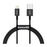 Кабель Baseus Superior Series Fast Charging Data Cable USB to iP 2.4A 2m Black - фото 1