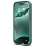 Чехол Elago для iPhone 15 Soft silicone (Liquid) Полуночный зеленый - фото 2