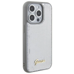Чехол Guess для iPhone 15 Pro Max Sequins Script metal logo Hard Серебро - фото 3
