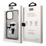 Чехол Lagerfeld для iPhone 15 Pro Max PC/TPU NFT Karl & Choupette Hard Блеск Черный - фото 5