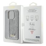 Чехол Guess для iPhone 15 Pro Max Sequins Script metal logo Hard Серебро - фото 6