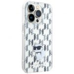Чехол Lagerfeld для iPhone 15 Pro PC/TPU Monogram NFT Choupette Hard Прозрачный - фото 1