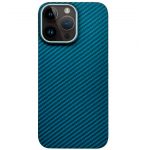 Чехол накладка K-Doo Keivlar для iPhone 15 Pro Max, черный - синий - фото 1