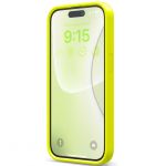 Чехол Elago для iPhone 15 Pro Soft silicone (Liquid) Неоново-желтый - фото 2