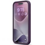 Чехол Elago для iPhone 15 Pro Max Soft silicone (Liquid) Темно-фиолетовый - фото 2