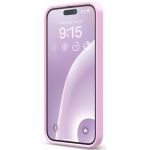 Чехол Elago для iPhone 15 Pro Max Soft silicone (Liquid) Светло-сиреневый - фото 2