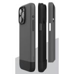 Чехол Elago для iPhone 15 Pro Max GLIDE (tpu+pc) Темно-серый/черный (MagSafe) - фото 3