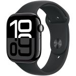 Apple Watch Series 10 (2024) 46 мм, алюминиевый корпус «чёрный оникс», спортивный ремешок чёрный, (M/L) 1