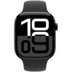 Apple Watch Series 10 (2024) 46 мм, алюминиевый корпус «чёрный оникс», спортивный ремешок чёрный, (M/L) 2