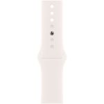 Apple Watch Series 10 (2024) 46 мм, алюминиевый корпус серебристый, спортивный ремешок белый, (M/L) 3