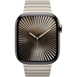 Apple Watch Series 10 (2024) 46 мм, титановый корпус «натуральный титановый», блочный ремешок «натуральный» 2