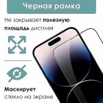 Защитное стекло на экран Remax GL-27 для iPhone 15 Pro Max, 6,7'', 3D, 9H, глянец, тонкая рамка, чёрный 4