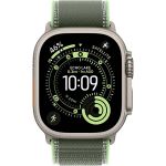 Apple Watch Ultra 3 (2025), 49 мм, корпус «натуральный титановый», ремешок Trail зеленый/неоновый (M/L) фото 2