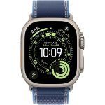 Apple Watch Ultra 3 (2025), 49 мм, корпус «натуральный титановый», ремешок Trail синий/ярко-синий (M/L) фото 2