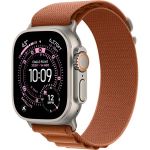 Apple Watch Ultra 3 (2025), 49 мм, корпус «натуральный титановый», ремешок Alpine терракота (M/L)