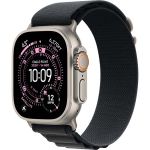 Apple Watch Ultra 3 (2025), 49 мм, корпус «натуральный титановый», ремешок Alpine чёрный (M/L)