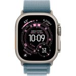 Apple Watch Ultra 3 (2025), 49 мм, корпус «натуральный титановый», ремешок Alpine светло-голубой (M/L) фото 2
