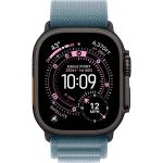 Apple Watch Ultra 3 (2025), 49 мм, корпус «чёрный титановый», ремешок Alpine светло-голубой (M/L) фото 2