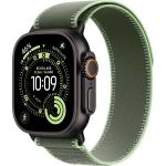 Apple Watch Ultra 3 (2025), 49 мм, корпус «чёрный титановый», ремешок Trail зеленый/неоновый (M/L)