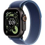 Apple Watch Ultra 3 (2025), 49 мм, корпус «чёрный титановый», ремешок Trail синий/ярко-синий (M/L)