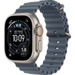 Apple Watch Ultra 3 (2025), 49 мм, корпус «натуральный титановый», ремешок Ocean «якорный синий» (M/L)