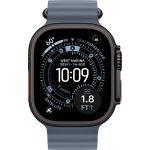 Apple Watch Ultra 3 (2025), 49 мм, корпус «чёрный титановый», ремешок Ocean «якорный синий» (M/L) фото 2