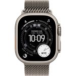 Apple Watch Ultra 3 (2025), 49 мм, корпус «натуральный титановый», ремешок «миланский сетчатый» «натуральный титановый» (M/L) фото 2