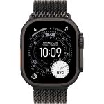 Apple Watch Ultra 3 (2025), 49 мм, корпус «чёрный титановый», ремешок «миланский сетчатый» чёрный (M/L) фото 2