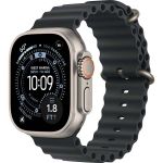 Apple Watch Ultra 3 (2025), 49 мм, корпус «натуральный титановый», ремешок Ocean чёрный (M/L)