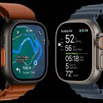 Apple Watch Ultra 3 (2025), 49 мм, корпус «чёрный титановый», ремешок Alpine светло-голубой (M/L) фото 9