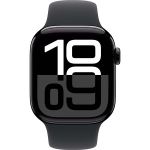 Apple Watch Series 10 (2024) 42 мм, алюминиевый корпус «чёрный оникс», спортивный ремешок чёрный, (S/M) 2
