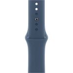 Apple Watch Series 10 (2024) 46 мм, алюминиевый корпус серебристый, спортивный ремешок «деним», (M/L) 3