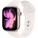 Apple Watch Series 11 (2025) 42 мм, алюминиевый корпус «розовое золото», спортивный ремешок «светлые румяна», (S/M)