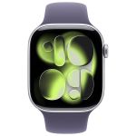 Apple Watch Series 11 (2025) 46 мм, алюминиевый корпус серебристый, спортивный ремешок «фиолетовый туман», (M/L)Apple Watch Series 11 (2025) 46 мм, алюминиевый корпус серебристый, спортивный ремешок «фиолетовый туман», (M/L) фото 2