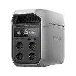 Электростанция EcoFlow DELTA 3 Plus, портативная, ёмкость 1024 Втч, мощность 1800 Вт АКБ, 3 DC, 2 USB-A, 2 USB-C, 4 220В, серый фото 1