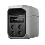 Электростанция EcoFlow DELTA 3 Max Plus, портативная, ёмкость 2048 Втч, мощность 3000 Вт АКБ, DC, USB-A, 3 USB-C, 4 220В, серый фото 1
