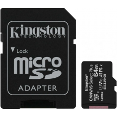 Карта памяти microSDXC Kingston Canvas Select Plus 64 ГБ, 100MB/s, C10, UHS-I, U1, A1, FullHD - фото 2