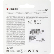 Карта памяти microSDXC Kingston Canvas Select Plus 64 ГБ, 100MB/s, C10, UHS-I, U1, A1, FullHD - фото 4