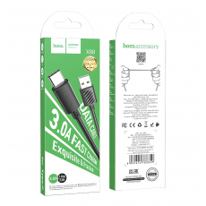 Кабель Hoco X88 с USB-A на Type-C, 1 метр, чёрный - фото 5