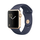Apple Watch Series 1, 42 мм, корпус из золотистого алюминия, спортивный ремешок тёмно‑синего цвета (MQ122)