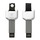 фото брелока-кабеля Baseus Toon series для iPhone5/5S/6/6S, серебряный/серый,