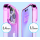 Elago для iPhone 14 Pro Max чехол AURORA (tpu) Градиент Розовый/Фиолетовый - фото 5