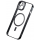 Чехол Baseus для iPhone 14 Glitter Magnetic PC case +Tempered glass, черный - фото 2