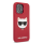 Чехол Lagerfeld для iPhone 13 Pro Max Liquid silicone Choupette красный (Magsafe) - фото 2