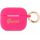 Чехол Guess для Airpods 3 Silicone with ring Script logo фуксия - фото 1