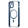 Чехол Baseus для iPhone 14 Glitter Magnetic PC case +Tempered glass, синий - фото 2