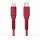 Кабель Uniq Flex strain relief USB-C - Lightning MFI красный 1.2m - фото 1