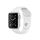 Apple Watch Series 1, 38 мм, корпус из серебристого алюминия, спортивный ремешок белого цвета (MNNG2)
