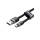 Кабель Baseus cafule Micro 2.4A, с USB-A на Micro USB, 1 метр, черный + серый - фото 3
